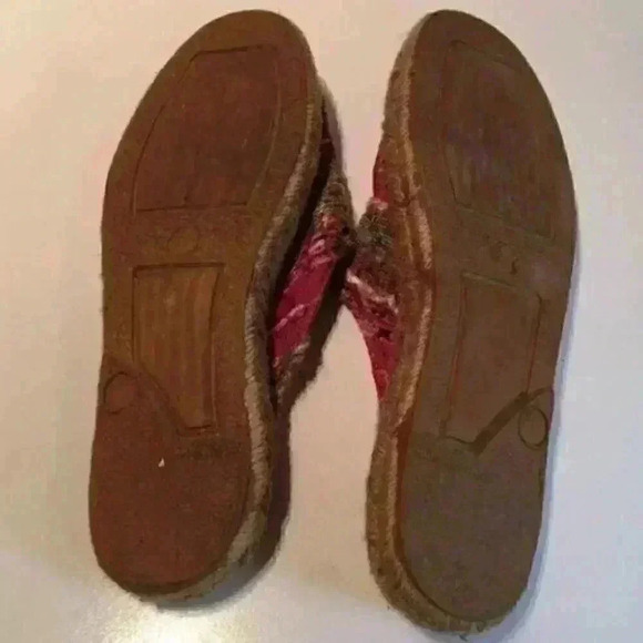 Jacques Levine Flats Sz 7 Multicolored Woven Mules - Picture 6 of 10